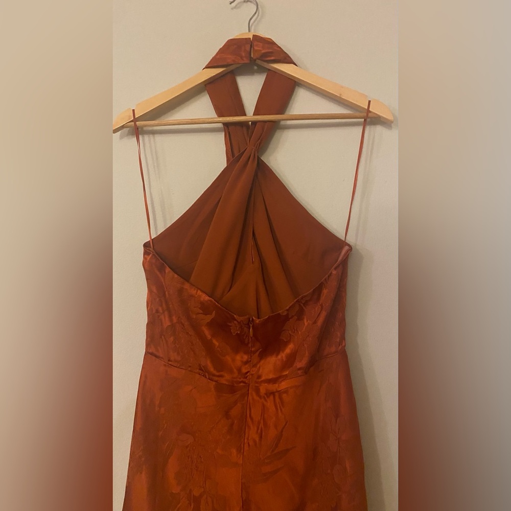 NWOT ASTR Marissa Dress Rust size M pristine condition - Picture 10 of 13
